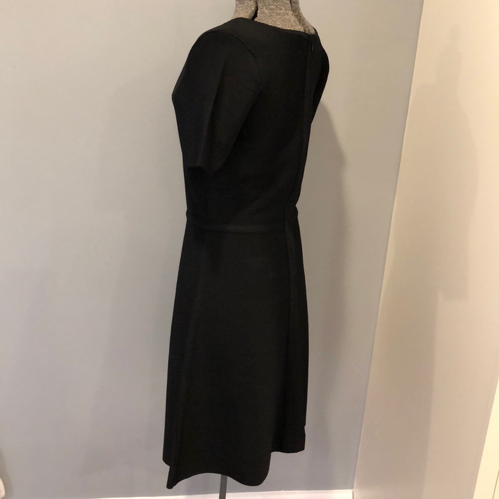 Med White House black market Black rayon  dress - Picture 2 of 8
